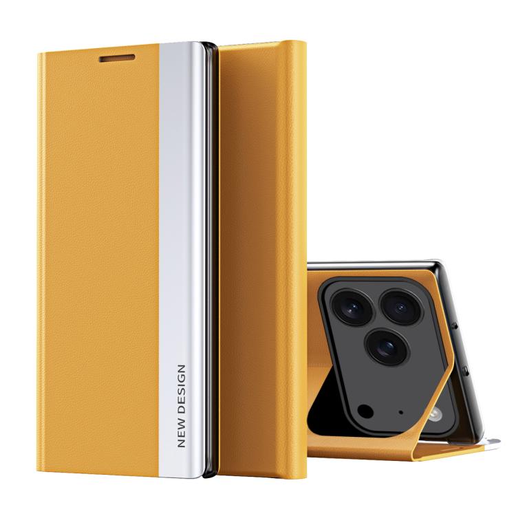 Side Electroplated Adsorption Leather Phone Case, For iPhone 17 Pro Max, For iPhone 17 Pro, For iPhone 17