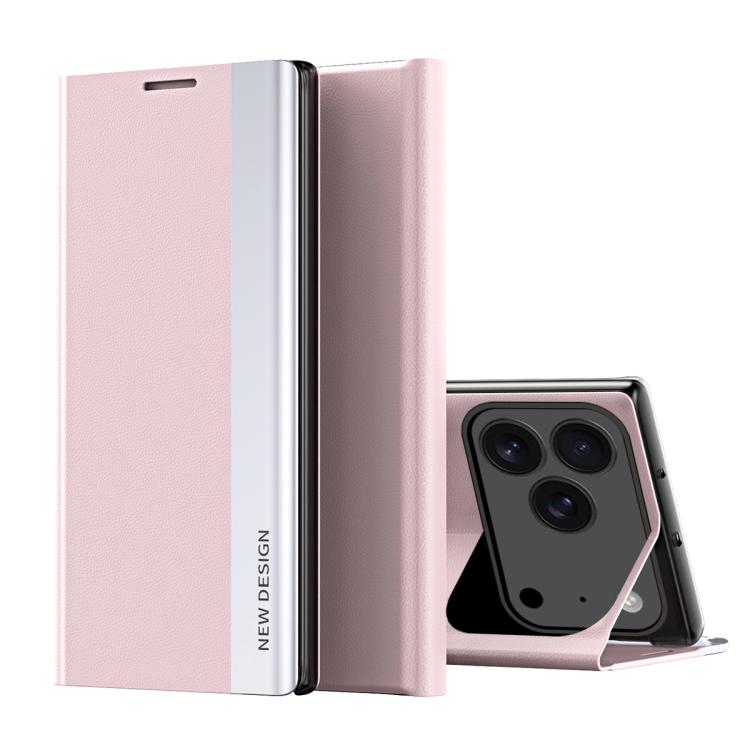 Side Electroplated Adsorption Leather Phone Case, For iPhone 17 Pro Max, For iPhone 17 Pro, For iPhone 17