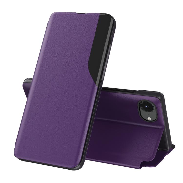 Side Display Flip Leather Phone Case, For iPhone 18 Pro / 17 Pro, For iPhone 18 Pro Max / 17 Pro Max, For iPhone 17e / 16e, For iPhone 17