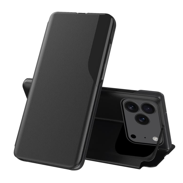 Side Display Flip Leather Phone Case, For iPhone 18 Pro / 17 Pro, For iPhone 18 Pro Max / 17 Pro Max, For iPhone 17e / 16e, For iPhone 17