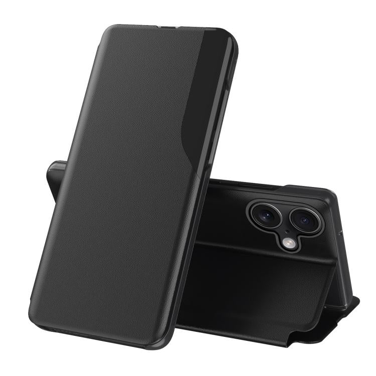 Side Display Flip Leather Phone Case, For iPhone 18 Pro / 17 Pro, For iPhone 18 Pro Max / 17 Pro Max, For iPhone 17e / 16e, For iPhone 17