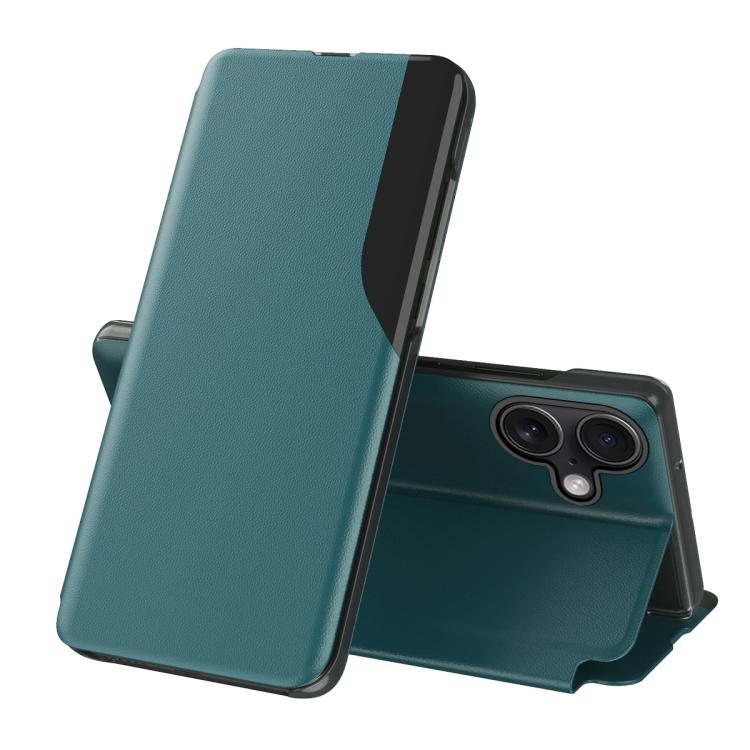 Side Display Flip Leather Phone Case, For iPhone 18 Pro / 17 Pro, For iPhone 18 Pro Max / 17 Pro Max, For iPhone 17e / 16e, For iPhone 17