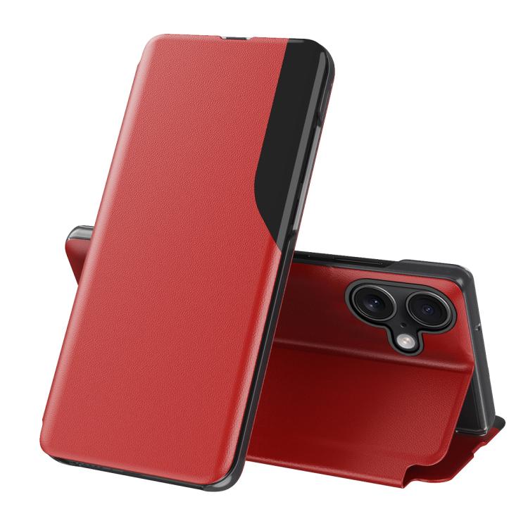 Side Display Flip Leather Phone Case, For iPhone 18 Pro / 17 Pro, For iPhone 18 Pro Max / 17 Pro Max, For iPhone 17e / 16e, For iPhone 17