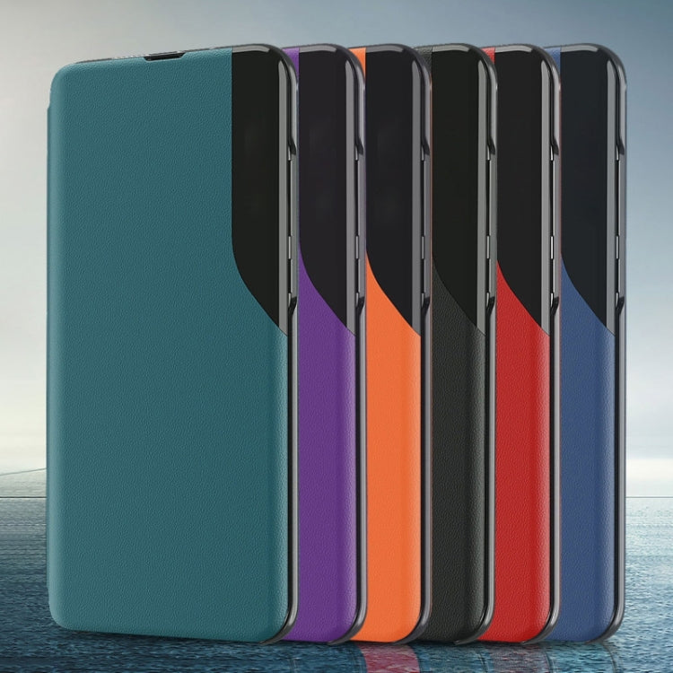 Side Display Flip Leather Phone Case, For iPhone 18 Pro / 17 Pro, For iPhone 18 Pro Max / 17 Pro Max, For iPhone 17e / 16e, For iPhone 17