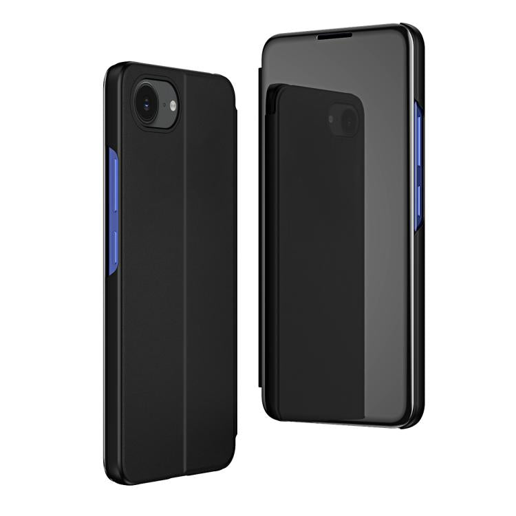 Plated Mirror Horizontal Flip Leather Phone Case with Holder, For iPhone 18 Pro / 17 Pro, For iPhone 18 Pro Max / 17 Pro Max, For iPhone 17e / 16e