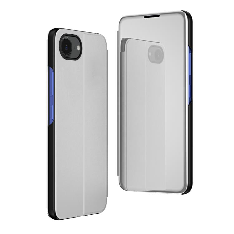 Plated Mirror Horizontal Flip Leather Phone Case with Holder, For iPhone 18 Pro / 17 Pro, For iPhone 18 Pro Max / 17 Pro Max, For iPhone 17e / 16e