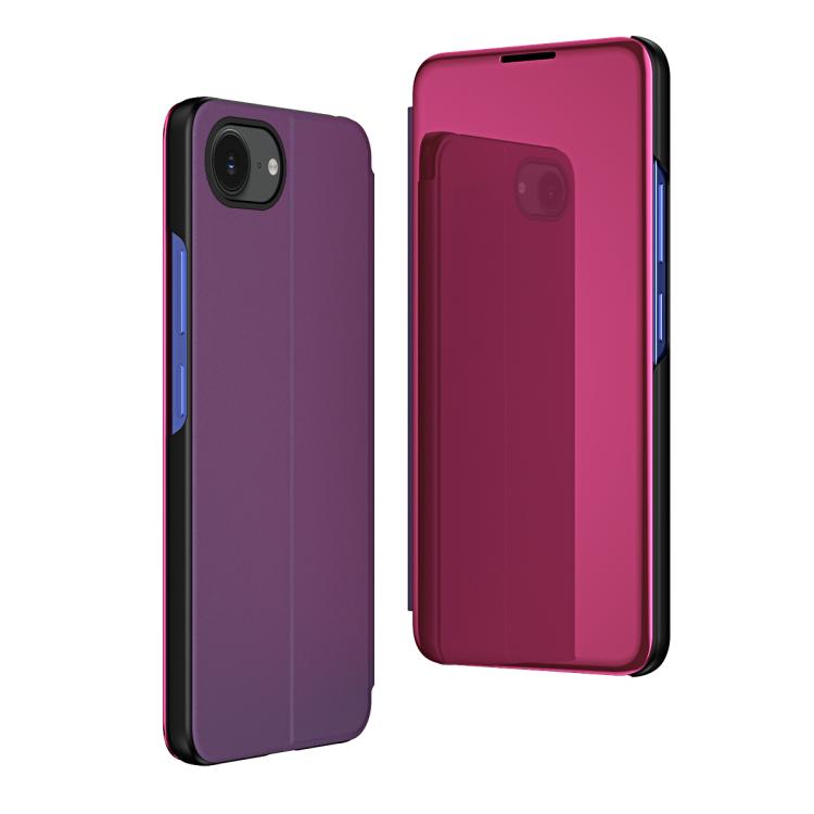 Plated Mirror Horizontal Flip Leather Phone Case with Holder, For iPhone 18 Pro / 17 Pro, For iPhone 18 Pro Max / 17 Pro Max, For iPhone 17e / 16e