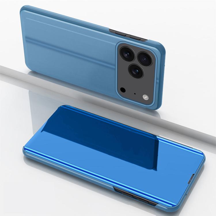 Plated Mirror Horizontal Flip Leather Phone Case with Holder, For iPhone 18 Pro / 17 Pro, For iPhone 18 Pro Max / 17 Pro Max, For iPhone 17e / 16e
