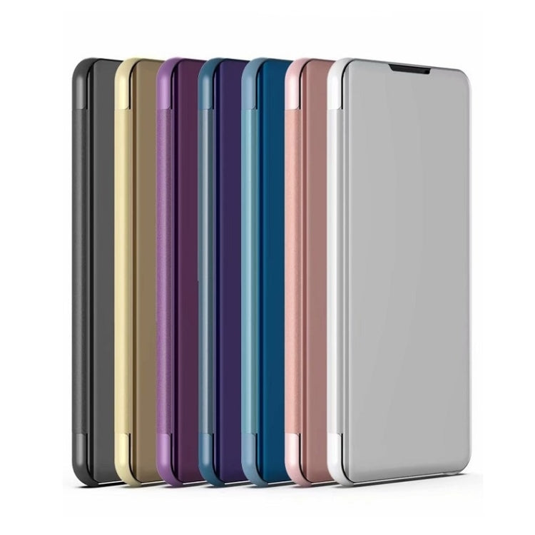 Plated Mirror Horizontal Flip Leather Phone Case with Holder, For iPhone 18 Pro / 17 Pro, For iPhone 18 Pro Max / 17 Pro Max, For iPhone 17e / 16e