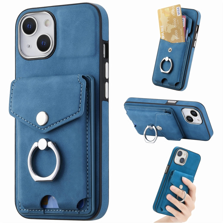 Electroplating Skin-feel Leather Ring Card Wallet Phone Case, For  iPhone 15 Plus, For iPhone 15 Pro Max, For iPhone 15 Pro, For  iPhone 15