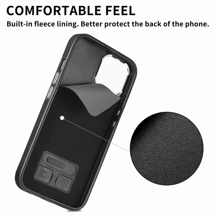 Electroplating Skin-feel Leather Ring Card Wallet Phone Case, For  iPhone 15 Plus, For iPhone 15 Pro Max, For iPhone 15 Pro, For  iPhone 15