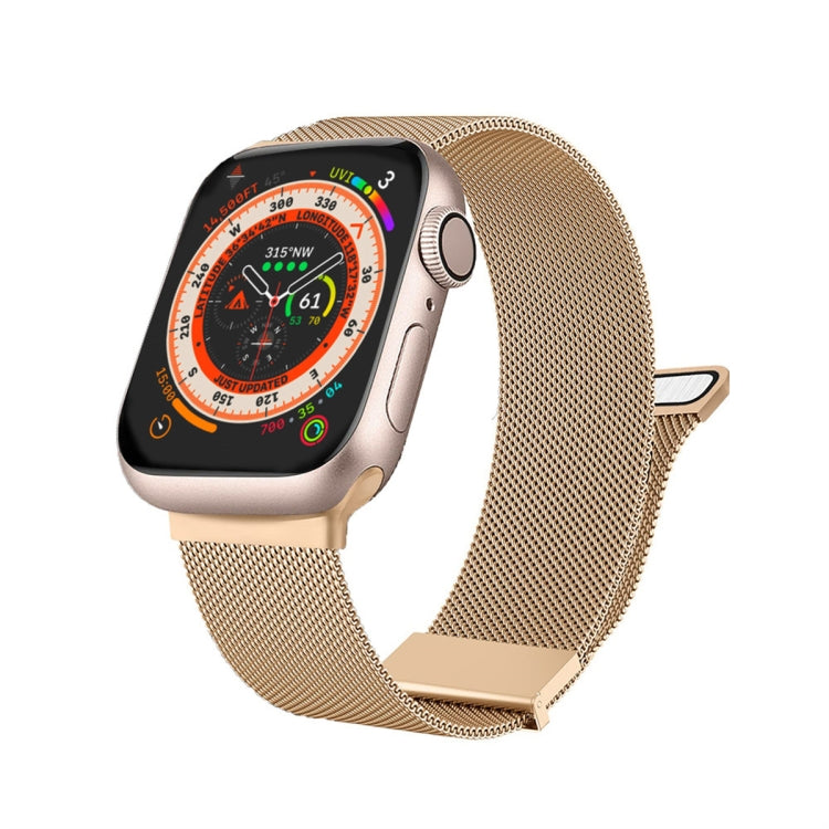 Milan Double Magnetic Steel Mesh Watch Band, For Apple Watch Ultra 49mm, For Apple Watch 8 41mm, For Apple Watch 8 45mm
