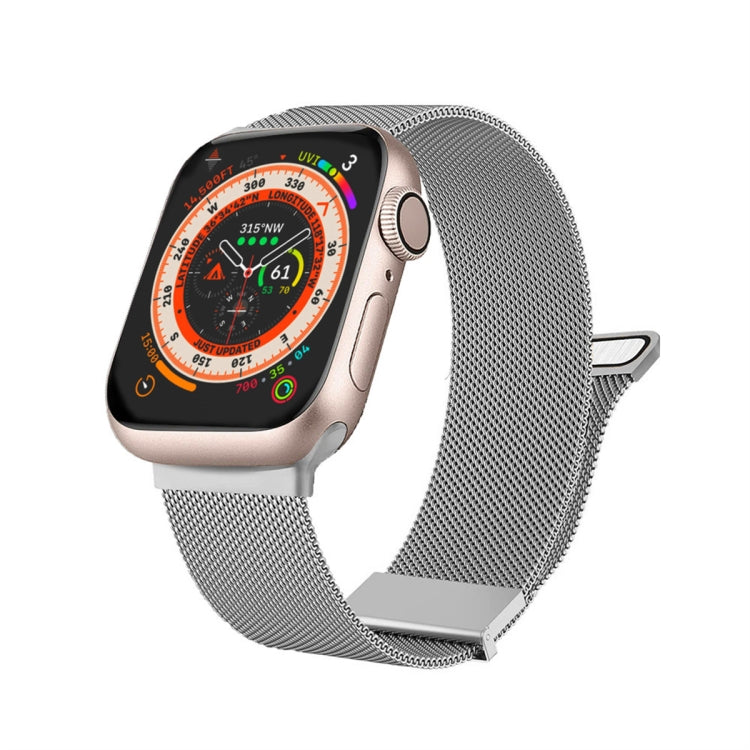 Milan Double Magnetic Steel Mesh Watch Band, For  Apple Watch 7 45mm, For Apple Watch SE 40mm, For Apple Watch SE 44mm