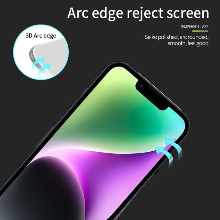 PINWUYO 9H 3D Curved Full Screen Explosion-proof Tempered Glass Film, For iPhone 17e / 16e, For iPhone 17 Pro Max, For iPhone 17 Pro, For iPhone 16 Pro Max, For iPhone 16 Pro, For iPhone 16 Plus, For iPhone 16, For iPhone 15 Pro Max, For iPhone 15 Pro ...