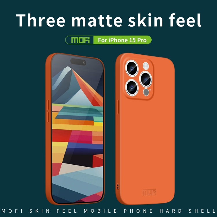 MOFI Qin Series Skin Feel All-inclusive PC Phone Case, For iPhone 15 Pro, For iPhone 15 Plus, For iPhone 15