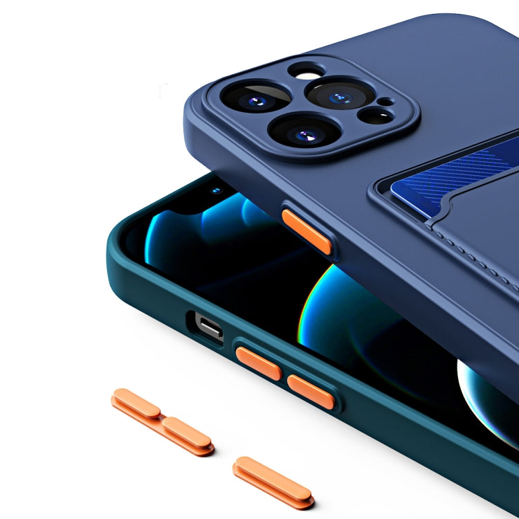 Skin Feel Card Contrast Color Button TPU Phone Case, For iPhone 15 Pro Max, For iPhone 15 Pro