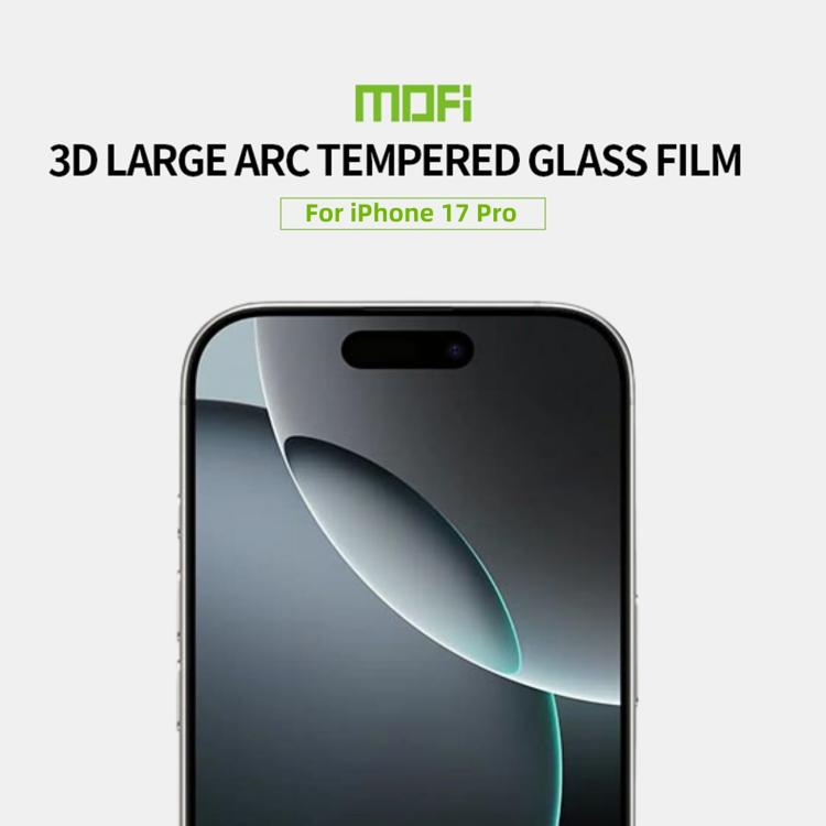 MOFI 9H 3D Explosion-proof Curved Screen Tempered Glass Film, For iPhone 18 Pro / 17 Pro, For iPhone 18 Pro Max / 17 Pro Max, For iPhone 17e / 16e, For iPhone 17, For iPhone Air, For iPhone 16 Pro Max, For iPhone 16 Pro, For iPhone 16 Plus, For iPhone ...