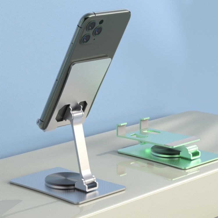 Aluminum Alloy Adjustable Folding Desktop Phone Holder, Silver, Green, Rose Gold, Gray, Black