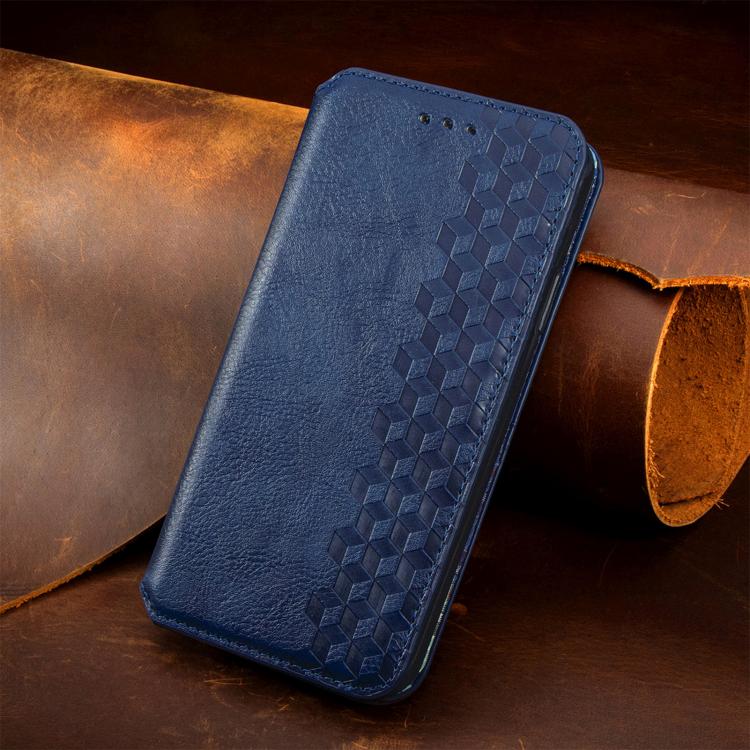 Cubic Grid Pressed Magnetic Leather Phone Case, For iPhone 18 Pro / 17 Pro, For iPhone 18 Pro Max / 17 Pro Max, For iPhone 17e / 16e, For iPhone 17