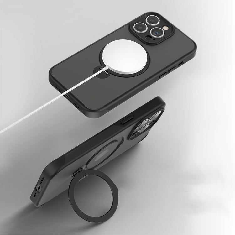 360 Magsafe Ring Holder TPU Hybrid PC Phone Case, For iPhone 15 Pro Max, For iPhone 15 Pro, For iPhone 15 Plus, For iPhone 15