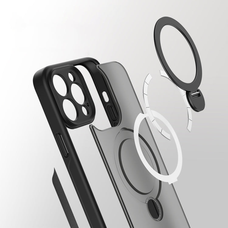 Coque hybride TPU avec anneau Magsafe 360° pour iPhone 15 Pro Max, iPhone 15 Pro, iPhone 15 Plus et iPhone 15