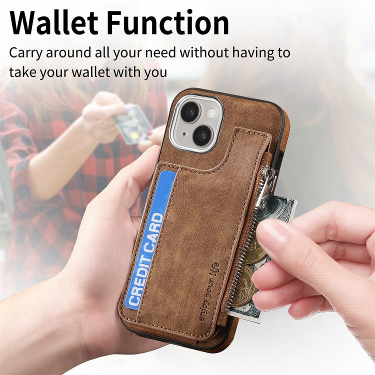 Magsafe Zipper RFID Wallet All-inclusive Shockrpoof Phone Case