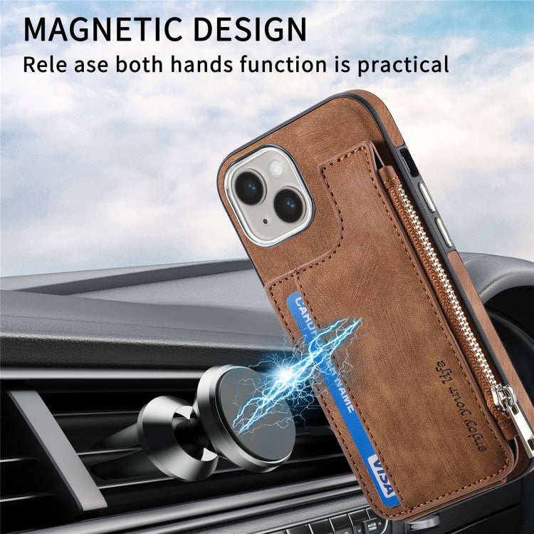 Magsafe Zipper RFID Wallet All-inclusive Shockrpoof Phone Case