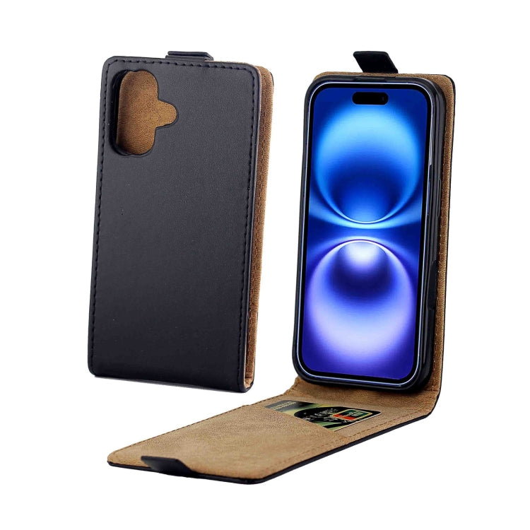Vertical Flip Leather Phone Case with Card Slot, For iPhone 18 Pro / 17 Pro, For iPhone 18 Pro Max / 17 Pro Max, For iPhone 17e / 16e, For iPhone  17, For iPhone Air, For iPhone 16 Pro Max, For iPhone 16 Pro, For iPhone 16 Plus, For iPhone 16          ...