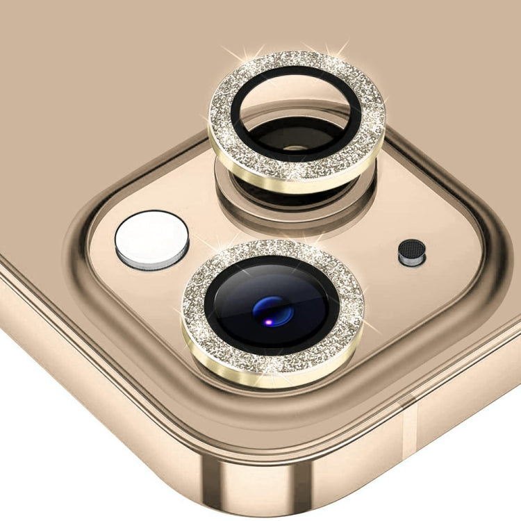 ENKAY Hat-Prince Glitter Rear Lens Aluminium Alloy Tempered Glass Film, For iPhone 15 Pro / 15 Pro Max, For iPhone 15 / 15 Plus