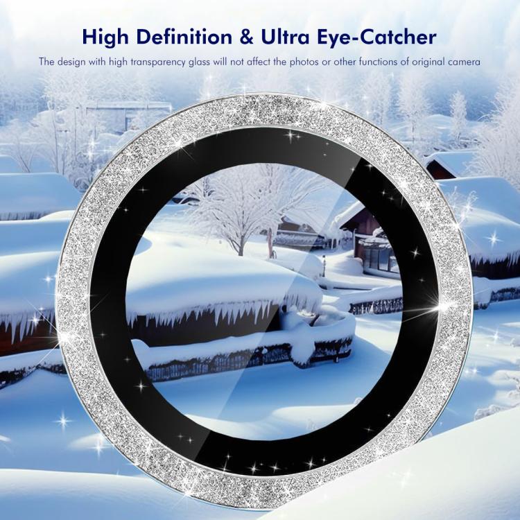 ENKAY Hat-Prince Glitter Rear Lens Aluminium Alloy Tempered Glass Film, For iPhone 17 Pro / 17 Pro Max, For iPhone 17, For iPhone Air