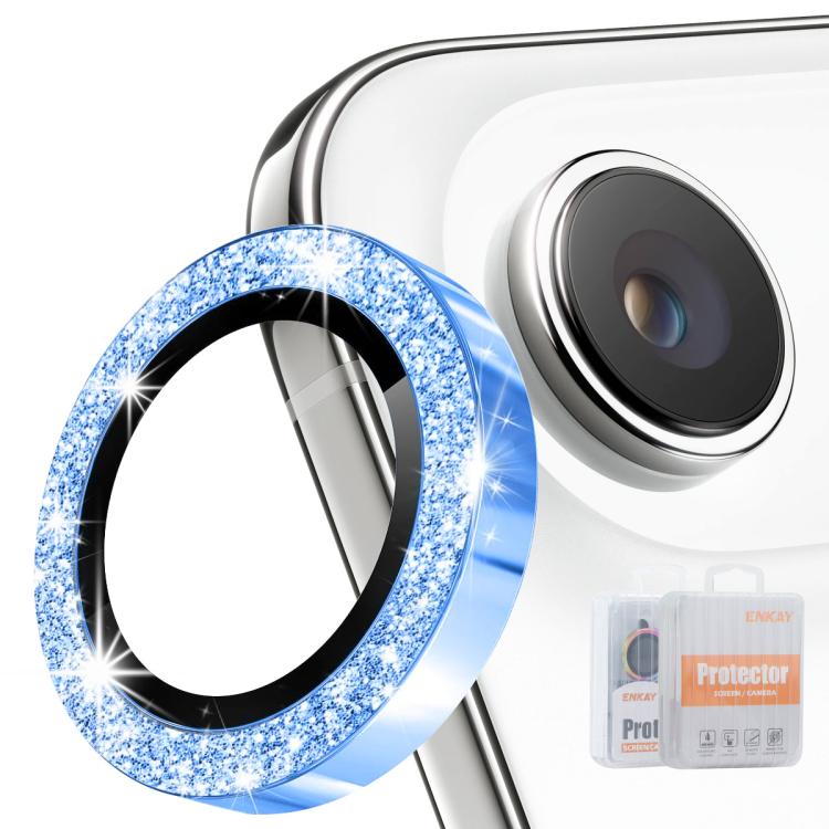 ENKAY Hat-Prince Glitter Rear Lens Aluminium Alloy Tempered Glass Film, For iPhone 17 Pro / 17 Pro Max, For iPhone 17, For iPhone Air