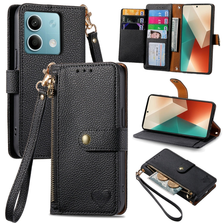 Love Zipper Lanyard Leather Phone Case, Series 2