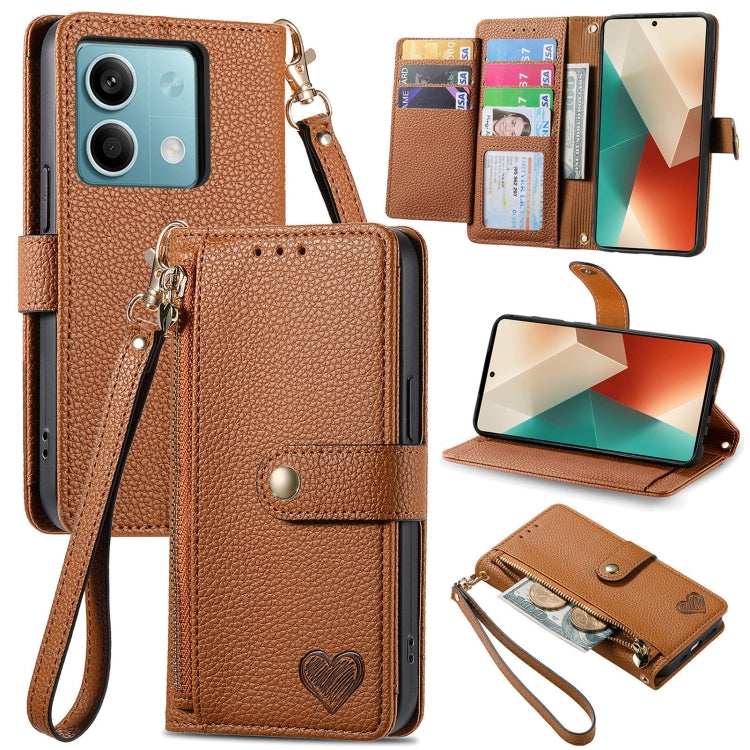 Love Zipper Lanyard Leather Phone Case, Series 2