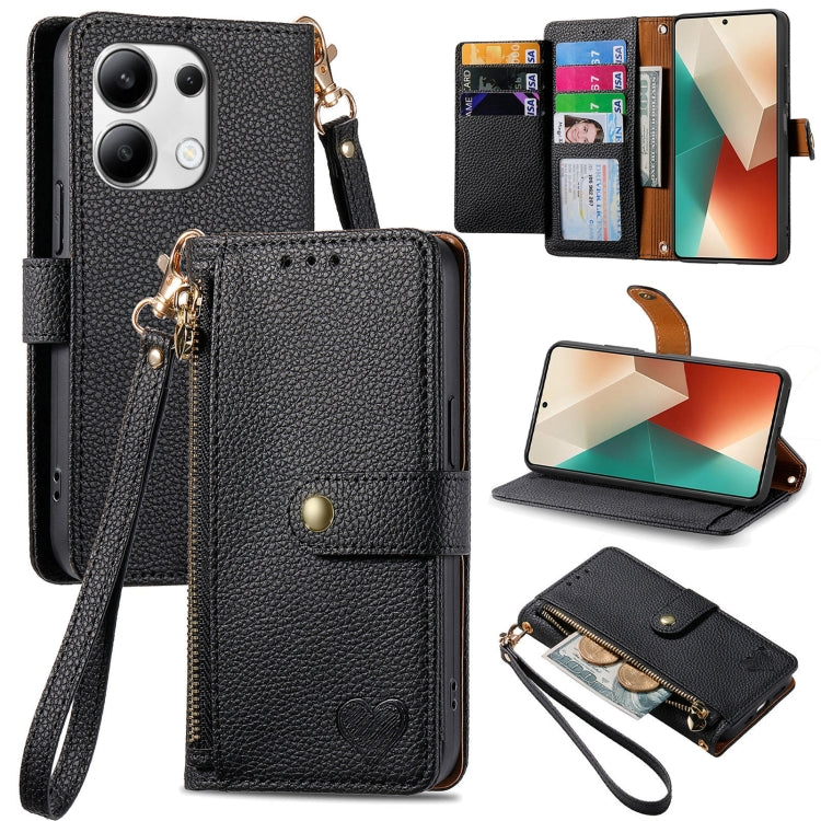 Love Zipper Lanyard Leather Phone Case, Series 2
