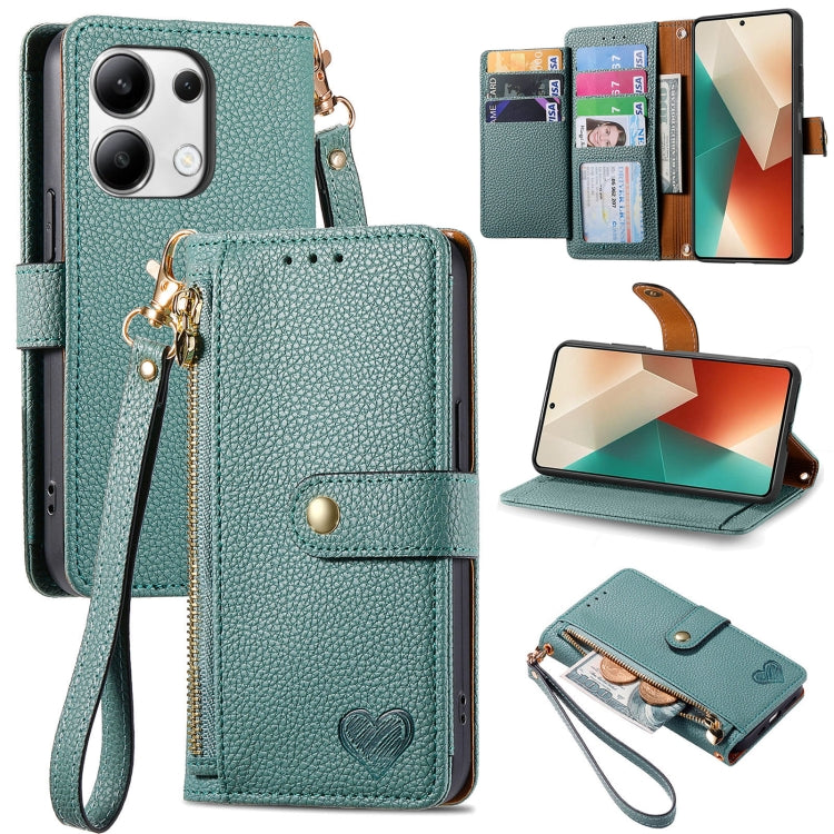 Love Zipper Lanyard Leather Phone Case, Series 2