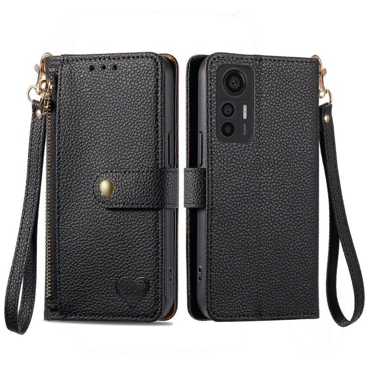 Love Zipper Lanyard Leather Phone Case, Series 2