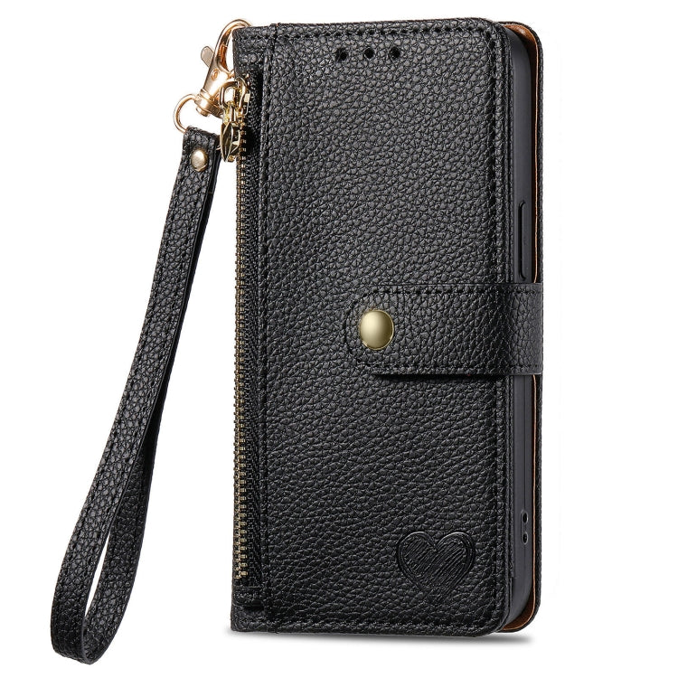 Love Zipper Lanyard Leather Phone Case, Series 2