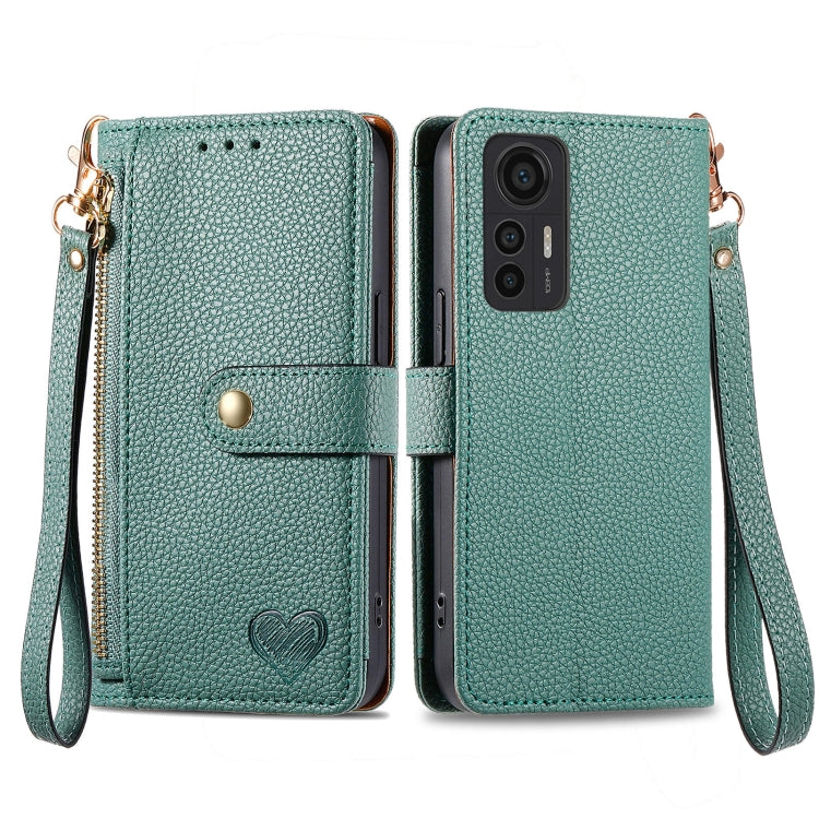 Love Zipper Lanyard Leather Phone Case, Series 2