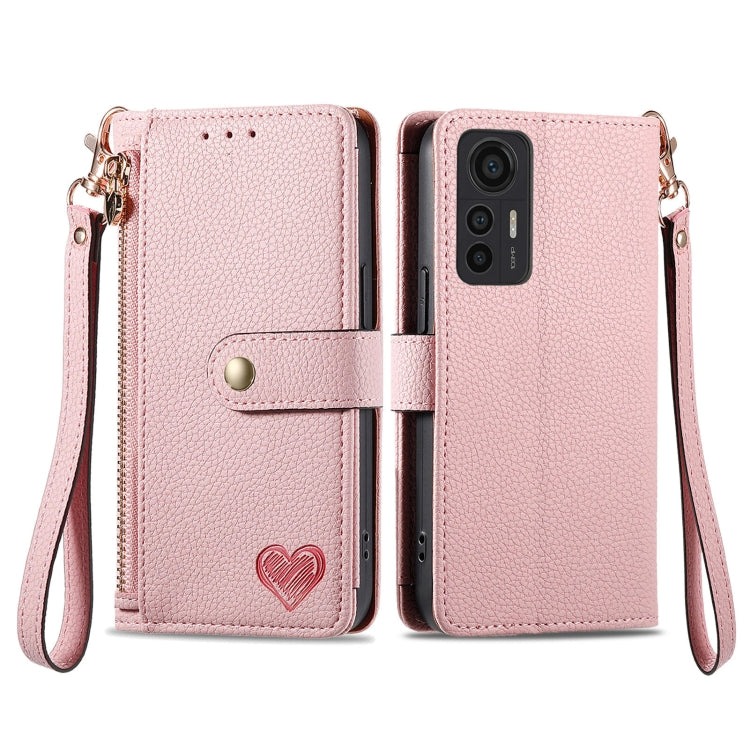 Love Zipper Lanyard Leather Phone Case, Series 2
