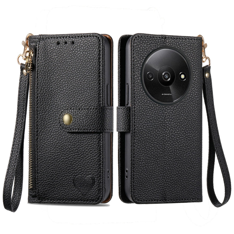 Love Zipper Lanyard Leather Phone Case, Series 2