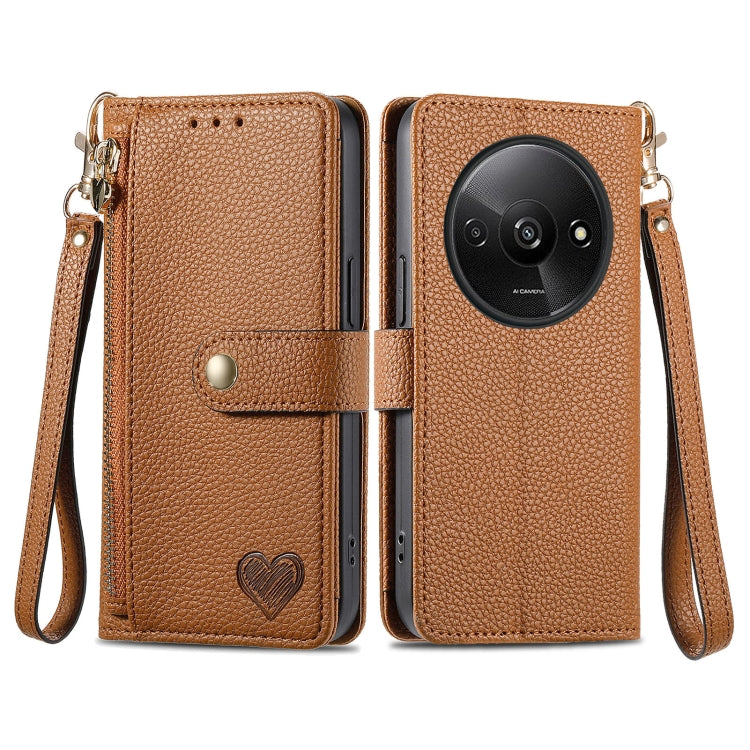 Love Zipper Lanyard Leather Phone Case, Series 2