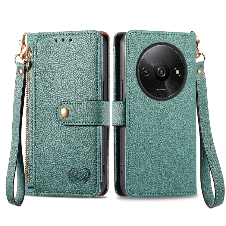Love Zipper Lanyard Leather Phone Case, Series 2