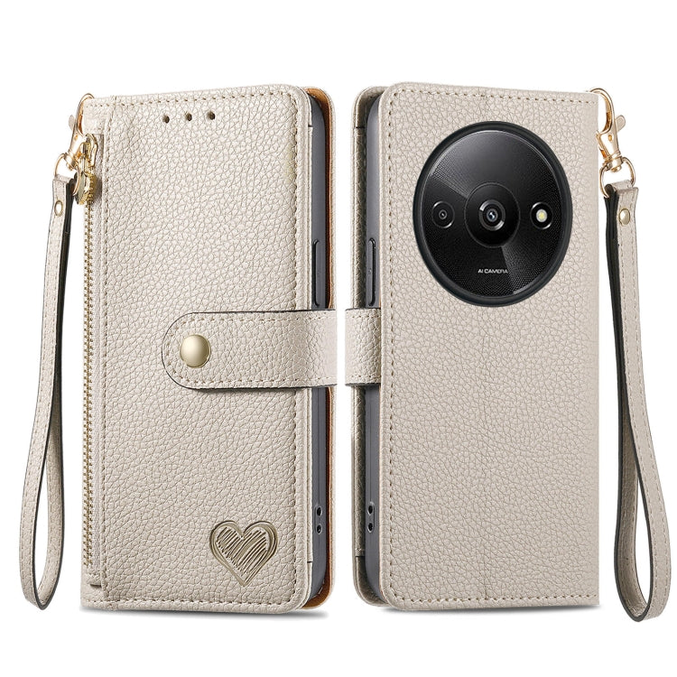 Love Zipper Lanyard Leather Phone Case, Series 2