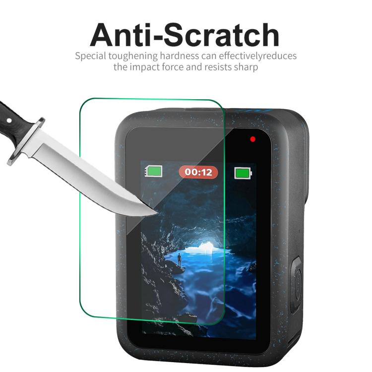 ENKAY Hat-Prince 9H 0.2mm High Alumina-silicon Front ＆ Back Camera Tempered Glass Film, For GoPro HERO12 Black