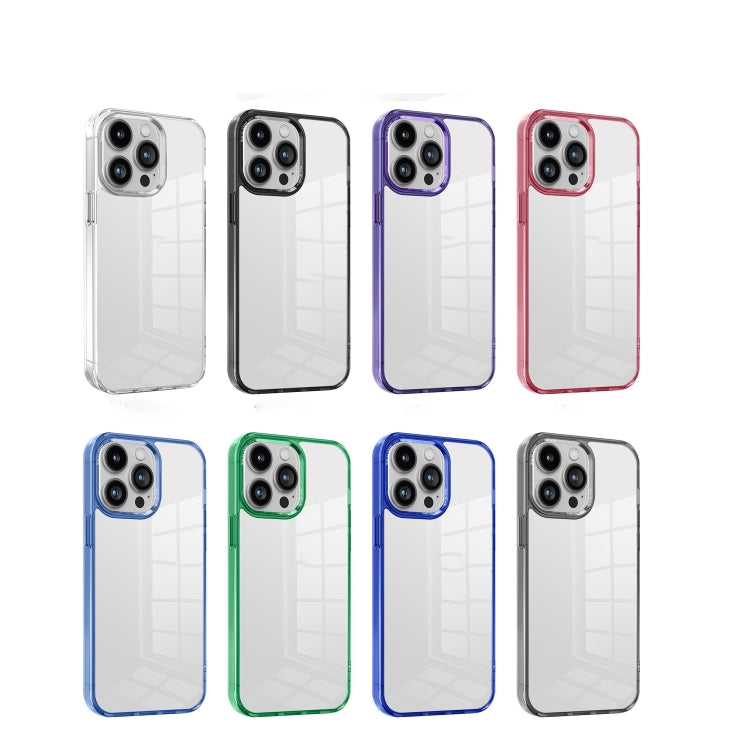 Ice Color Clear PC Hybrid TPU Phone Case, For iPhone 15, For iPhone 14, For iPhone 14 Pro