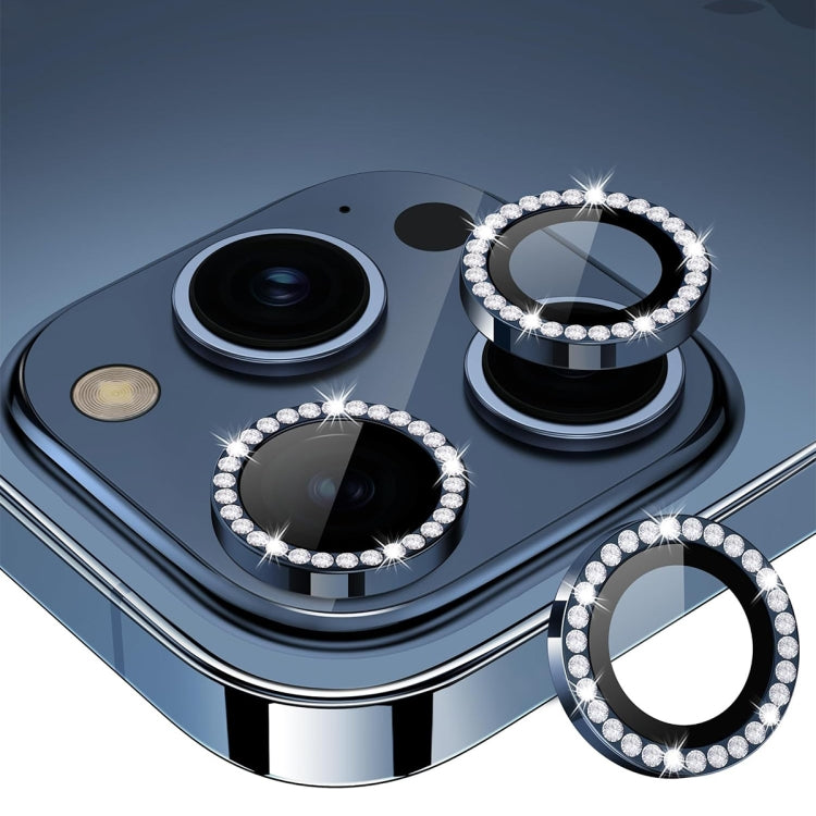 ENKAY AR Anti-reflection Individual Diamond Ring Camera Lens Glass Full Film, For iPhone 15 Pro / 15 Pro Max, For iPhone 15 / 15 Plus