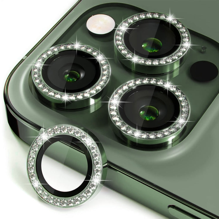 ENKAY AR Anti-reflection Individual Diamond Ring Camera Lens Glass Full Film, For iPhone 15 Pro / 15 Pro Max, For iPhone 15 / 15 Plus