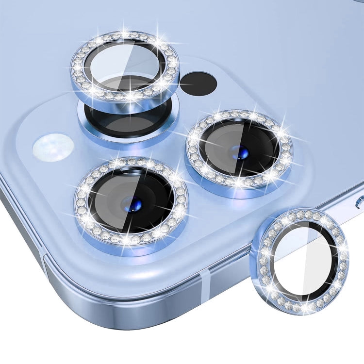 ENKAY AR Anti-reflection Individual Diamond Ring Camera Lens Glass Full Film, For iPhone 15 Pro / 15 Pro Max, For iPhone 15 / 15 Plus