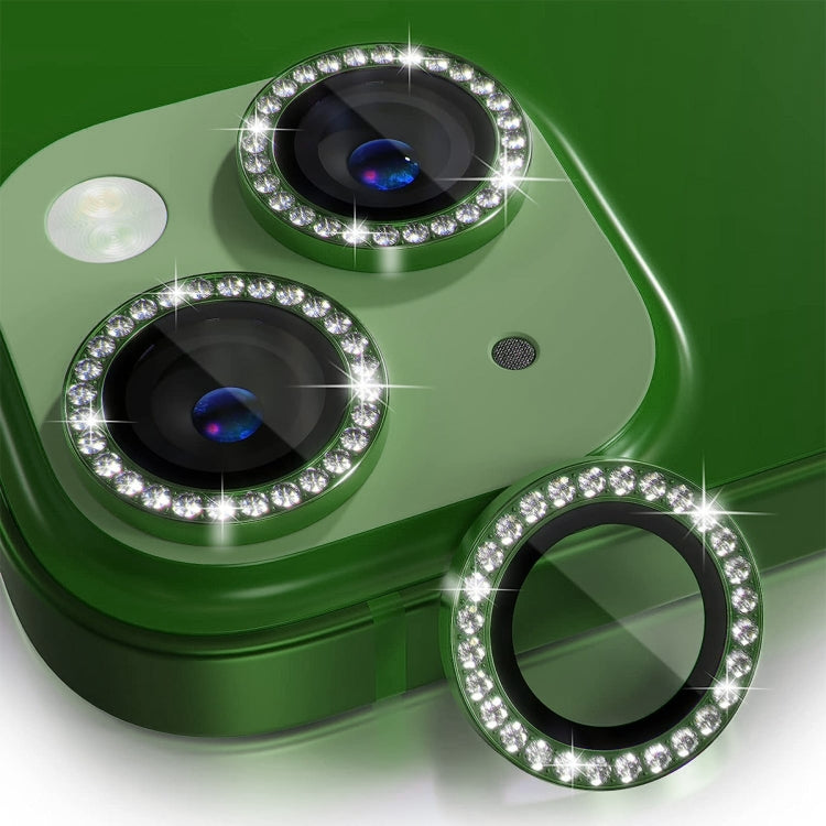 ENKAY AR Anti-reflection Individual Diamond Ring Camera Lens Glass Full Film, For iPhone 15 Pro / 15 Pro Max, For iPhone 15 / 15 Plus