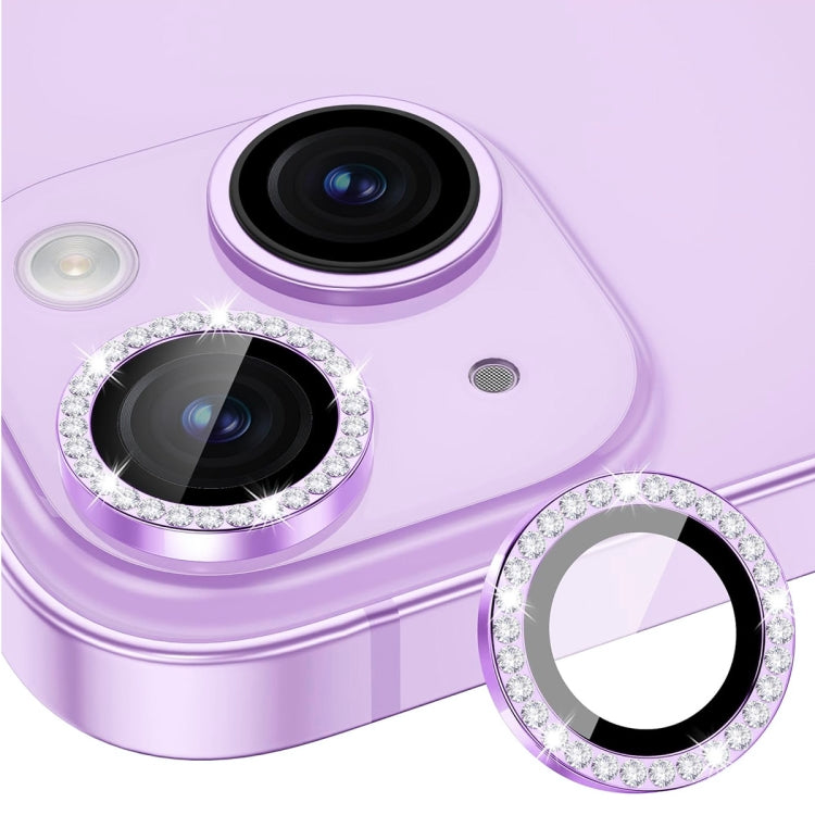 ENKAY AR Anti-reflection Individual Diamond Ring Camera Lens Glass Full Film, For iPhone 15 Pro / 15 Pro Max, For iPhone 15 / 15 Plus